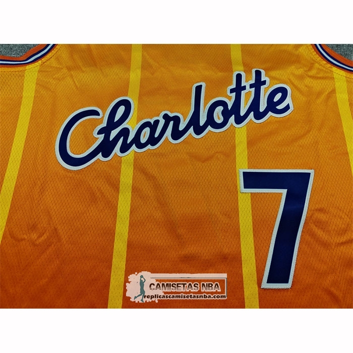 Camiseta Charlotte Hornets Kon Knueppel NO 7 Ciudad 2025-26 Naranja